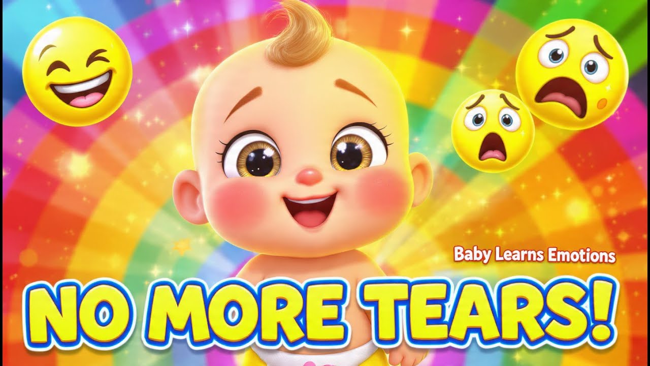 No More Tears! Baby Learns Emotions | Happy, Sad & Scared Feelings Song for Kids 👶🌈