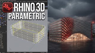 Rhino 3d tutorial | Model a Parametric Facade  (Step-by-Step)
