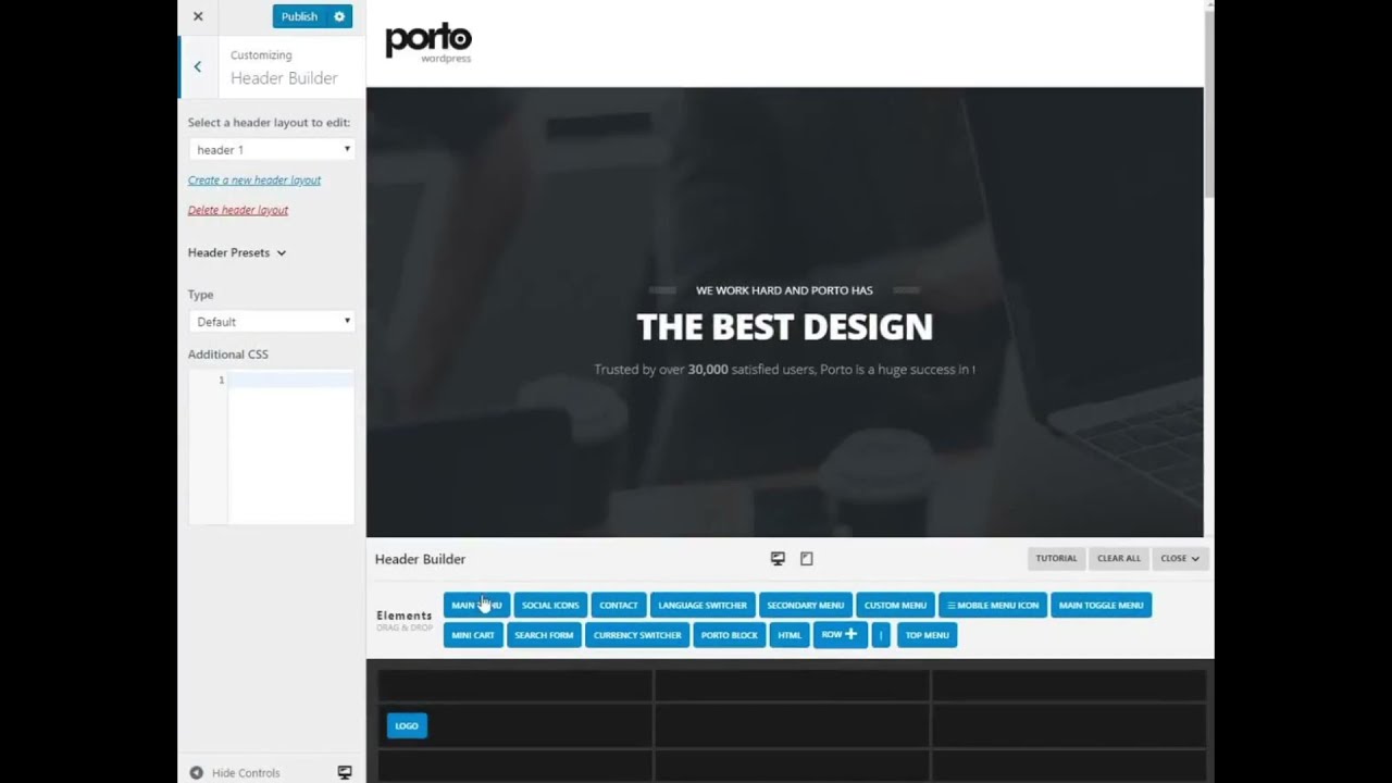 Porto customization video | Best selling Wordpress+ woocommerce theme