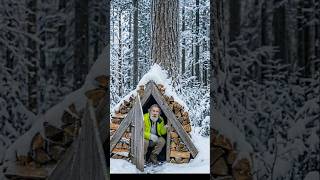 The Hidden Secret of an Old Man Inside the Tree #shorts #survival #nature #life