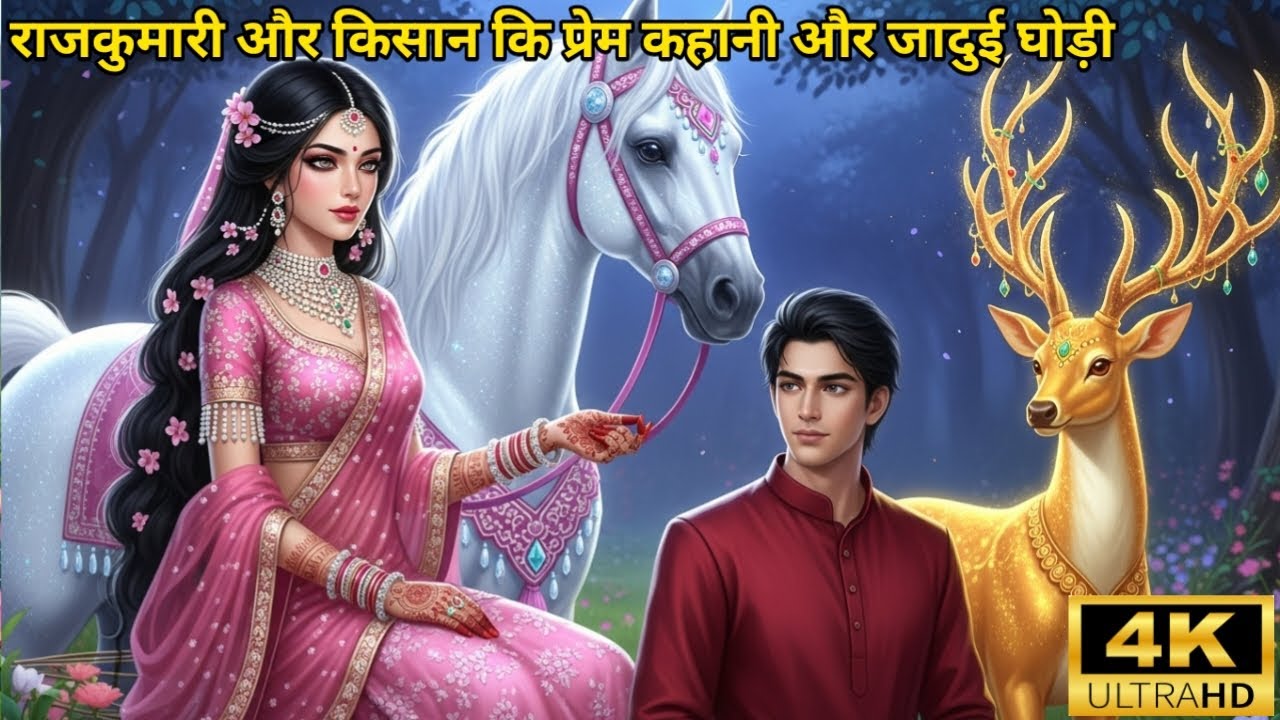 राजकुमारी और किसान कि प्रेम कहानी और जादुई घोड़ी || love story of princess and farmer #hindistories