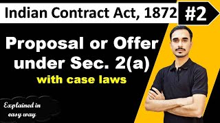 Offer & Proposal: Section 2(a) Indian Contract Act | Key Concepts & Case Laws Explained