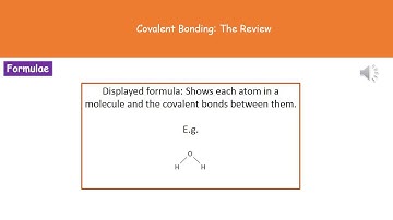 C4 6   Covalent Bonding Foundation Tier Summary