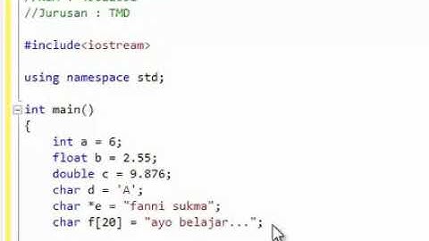 Tipe data-Variabel-Konstanta-Operator-Ekspresi