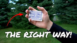 How to Catch Playing Cards... and not drop them. // Cardistry Tutorial
