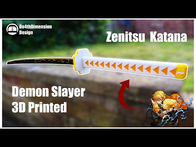 Zenitsu Agatsuma sword Demon Slayer Kimetsu no Yaiba Sword 3D model 3D  printable