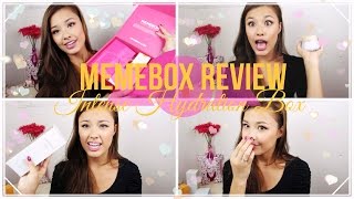 Memebox Review Intense Hydration Box Korean Skincare Products