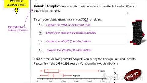 Algebra 1  4.4 Comparing Distributions