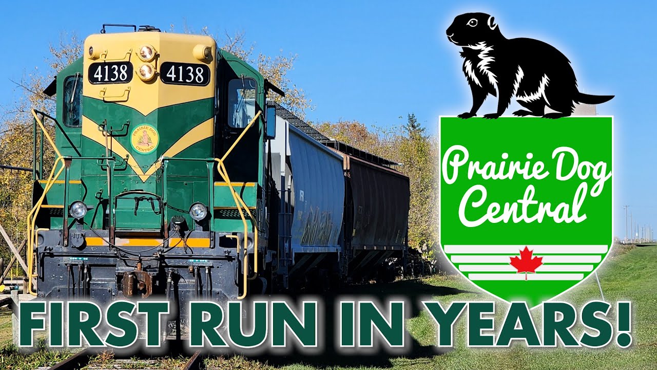 Редкий пробег для железной дороги Prairie Dog Central Railway!