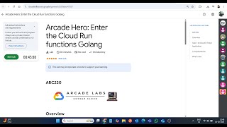 Arcade Hero: Enter the Cloud Run functions Golang || Lab Solution || Google Cloud Arcade 2025