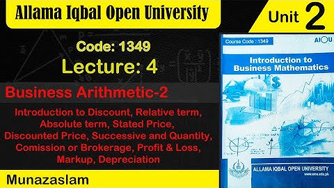 #AIOU#CODE:1349 #UNIT NO#2  COMPLETE EXAMPLES 1 to 8 😃 LECTURE :4