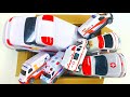 救急車を箱から出して坂道を緊急走行テスト|Ambulance Emergency Running Test on the Slope