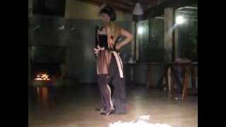 Burlesque show Danielle act La Rose
