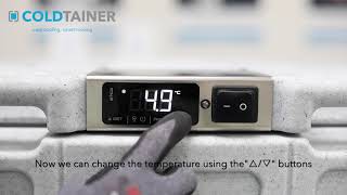 Coldtainer Tutorial - How to change the temperature - ENG