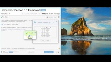[5.1.24] Finding probabilities from a probability distribution table