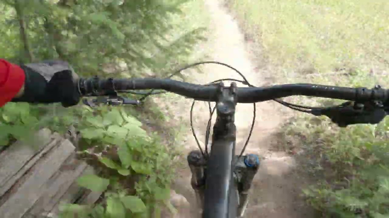 Mountain Biking 8 12 22 Fernie DH Park Will Power lower section