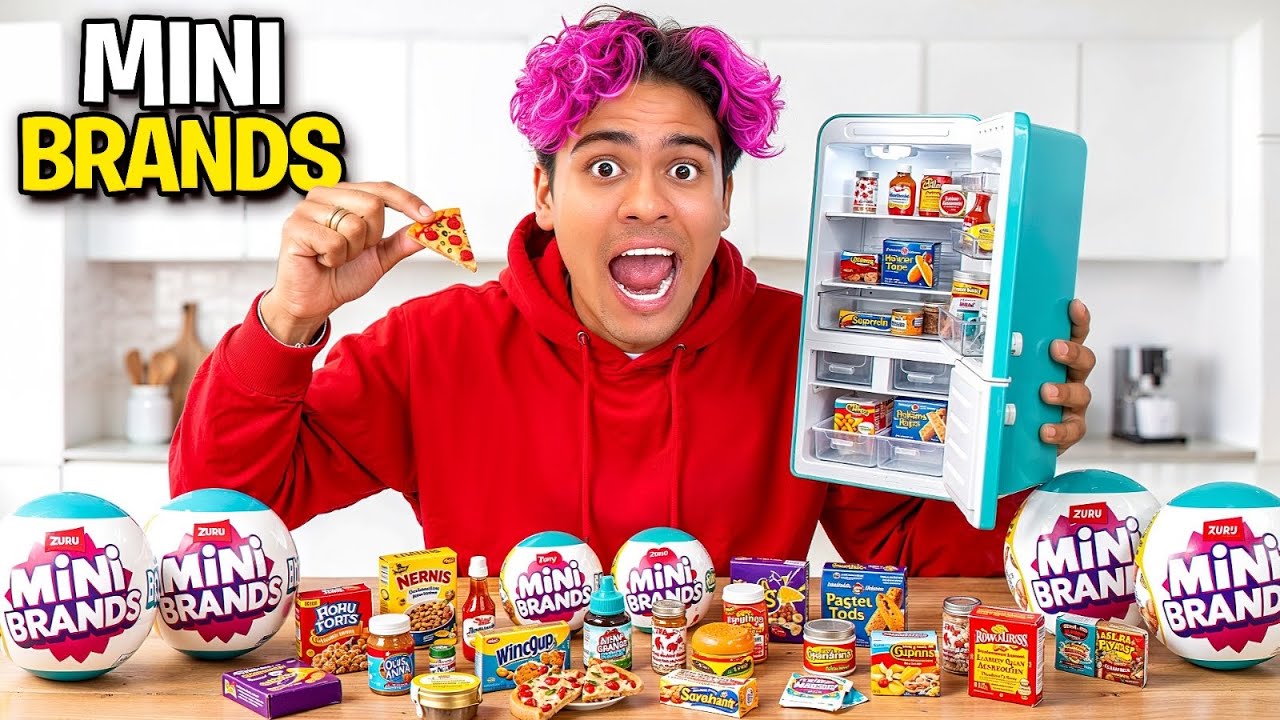 COMPLETEI A COLEÇÃO DE COMIDAS DA MINI GELADEIRA * mini brands