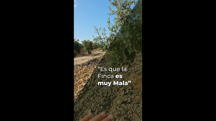 ES QUE LA FINCA ES MUY MALA