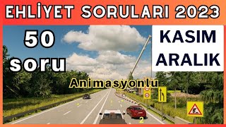 EHLİYET SINAV SORULARI 2023 KASIM, ARALIK ÇIKMIŞ EHLİYET SINAV SORULARI EHLİYET SINAV SORULARI 2023 KASIM, ARALIK ÇIKMIŞ EHLİYET SINAV SORULARI