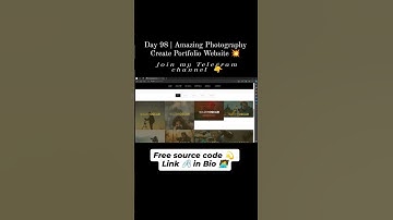 Build responsive E-portfolio || free source code html css javascript|learn coding free programming