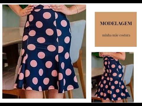 MODELANDO SAIA COM RECORTES E NESGAS