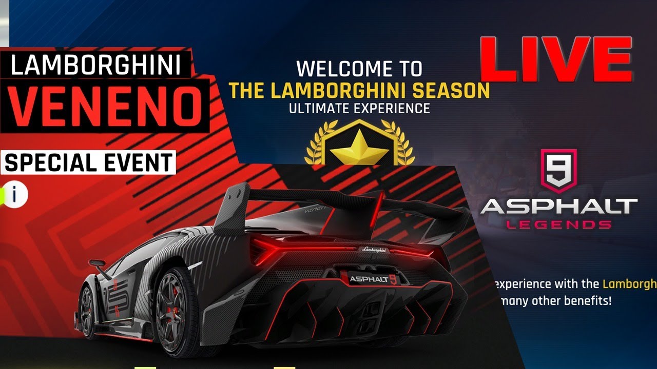 Asphalt 9 Legends Live- Lamborghini Veneno SE, Limited ...