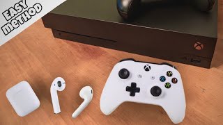 In this video explain and show you guys how to connect your airpods
xbox one. is the easiest method only it requires a bluetooth tr...
