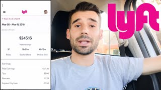 Real Earnings From 10 HOURS of Lyft Driving!!