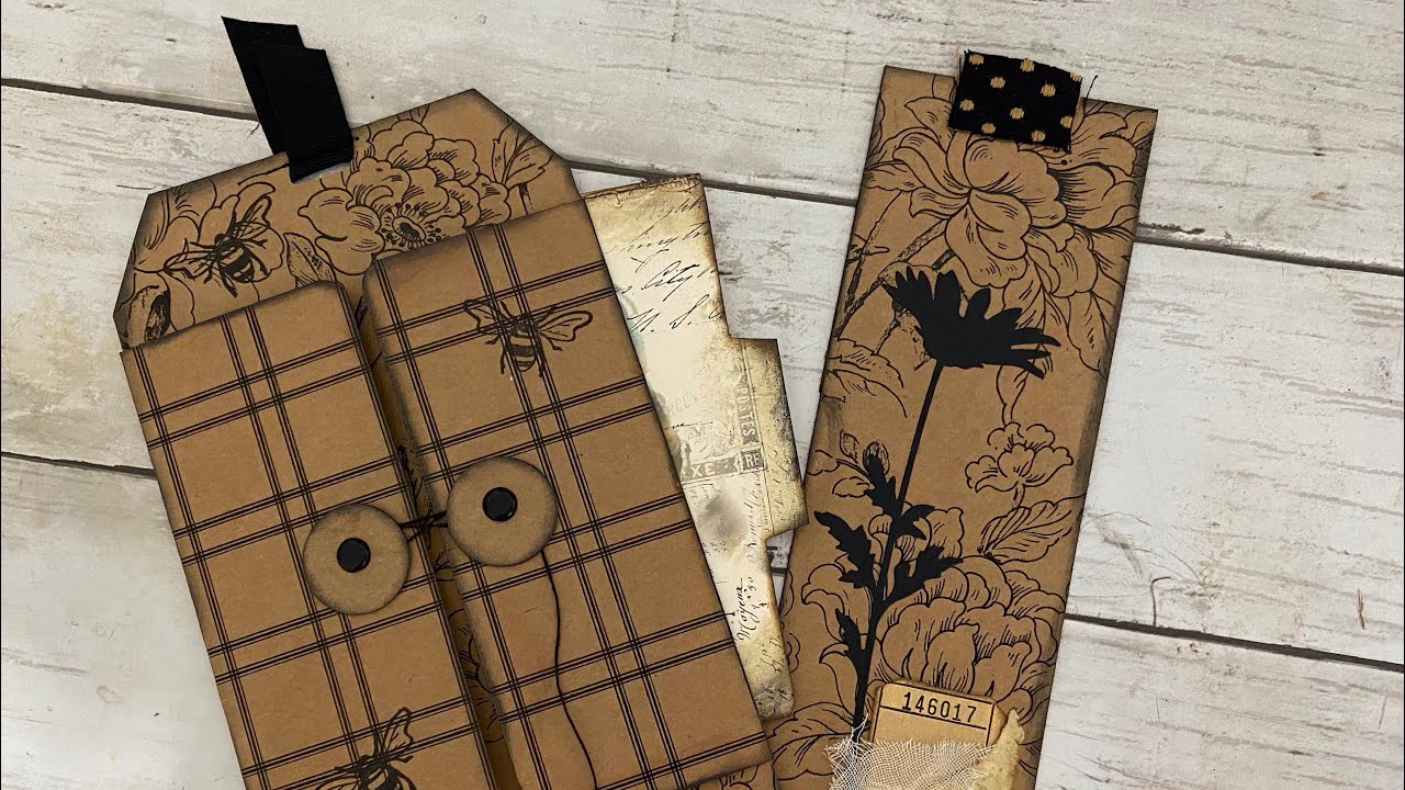 The Vintage Bee Junk Journal Ephemera and Roxys Weekly Challenge - YouTube