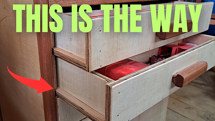 How to make easy workshop drawers //no runners no fuss.