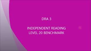 DRA 3: How to conduct a benchmark assessment.