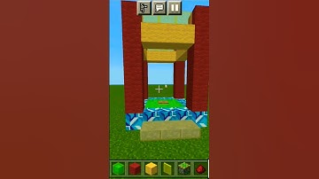 How to make bouncy castle in Minecraft #shorts #minecraft