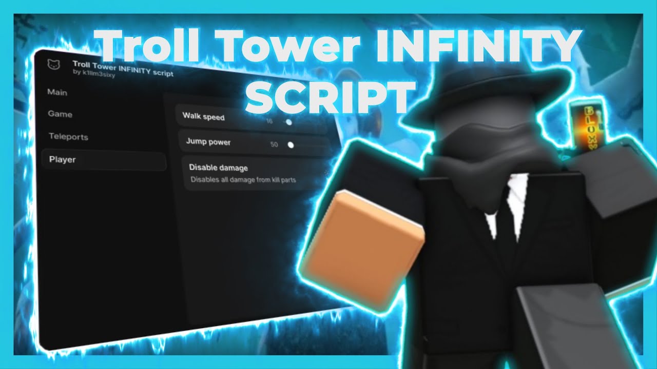 Скрипт «Troll Tower Infinity» | Получите все утки, пощёчины, телепорты и многое другое