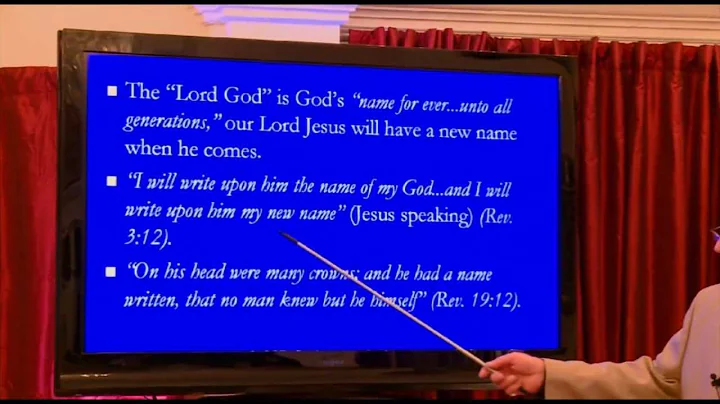 "Is God's Name Jesus?" (6th TV Program) - Joel Hemphill - To God be the Glory