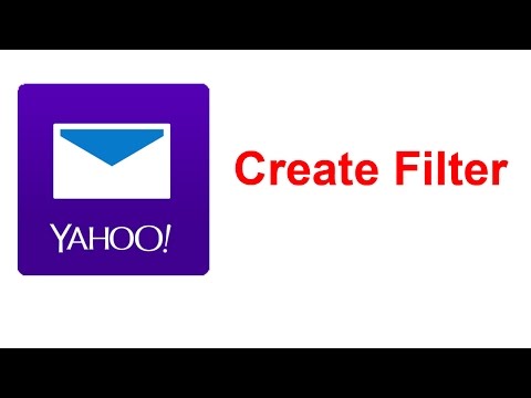 How to create filter in Yahoo