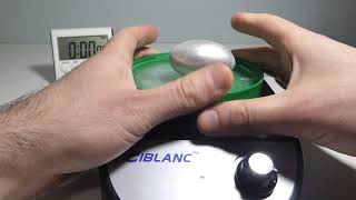 DRAFT Frozen Egg on Ice on Magnetic Stirrer Doesn't Balance. Need to Groove Ice