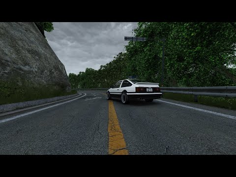 Assetto Corsa EK Akina downhill in 4:27 in the 86 Drift