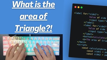 ASMR Programming - Coding Triangle Area Calculator - No Talking