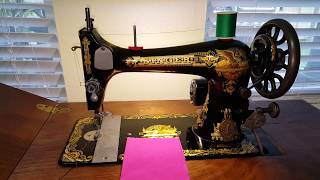 SINGER 27 LONG BOBBIN VIBRATING SHUTTLE video 1