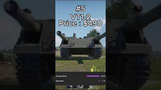 The Most Expensive Tanks In War Thunder