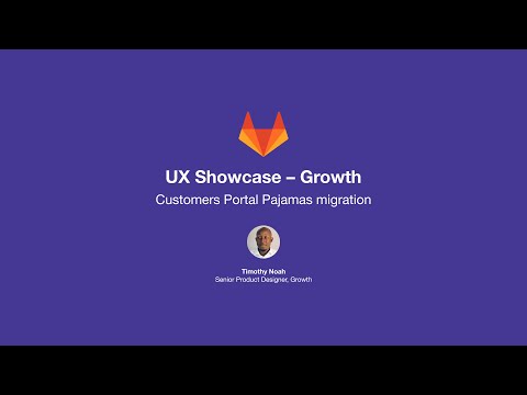 UX Showcase  Customer Portal Pajamas Migration