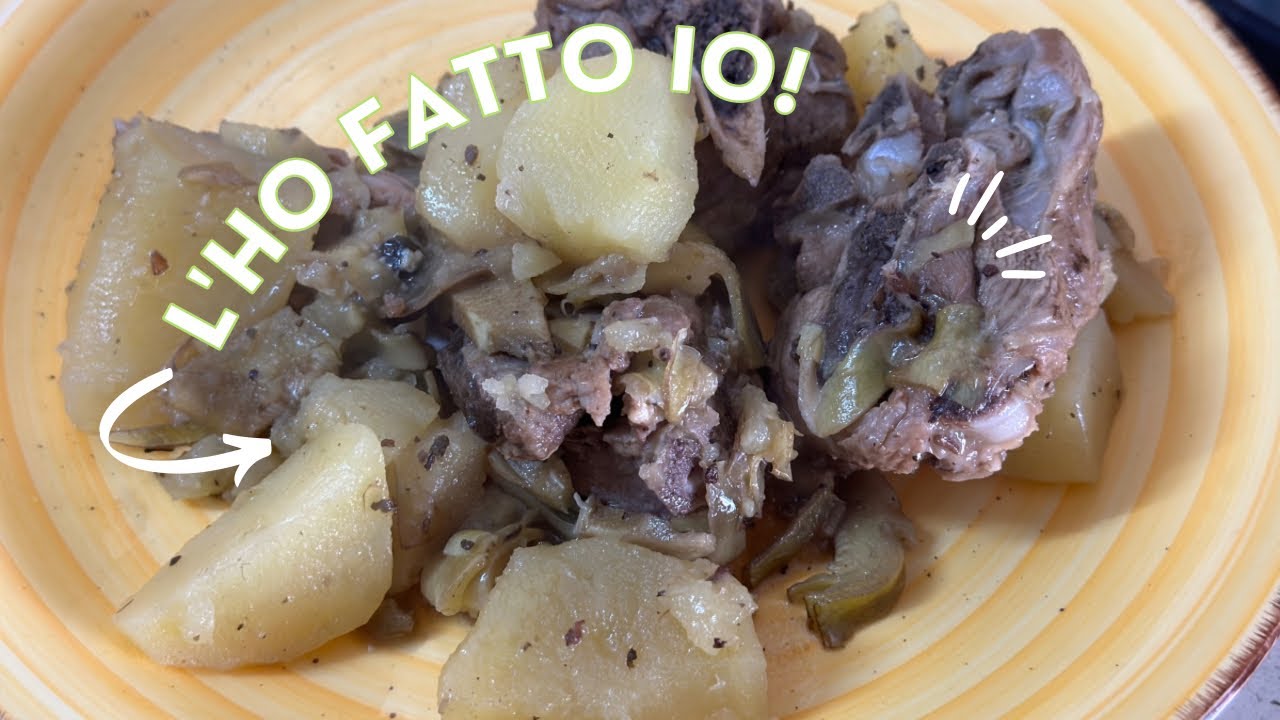 Agnello con patate e carciofi in casseruola , Ricetta sarda strepitosa