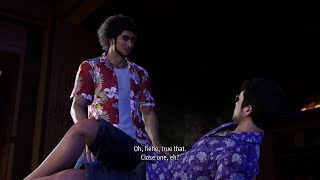Ichiban saves Tomizawa and Kiryu makes fun of Ichiban's hair (English Dub)