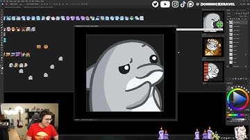 Making Twitch Emotes for Streamer DolphinChemist Part 2