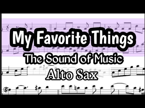 My Favorite Things Alto Sax Sheet Music Backing Track Play Along ...