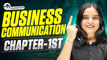 English - Business Communication Chapter 1st | B.A Prog./Hons. Semester 1st to 6th