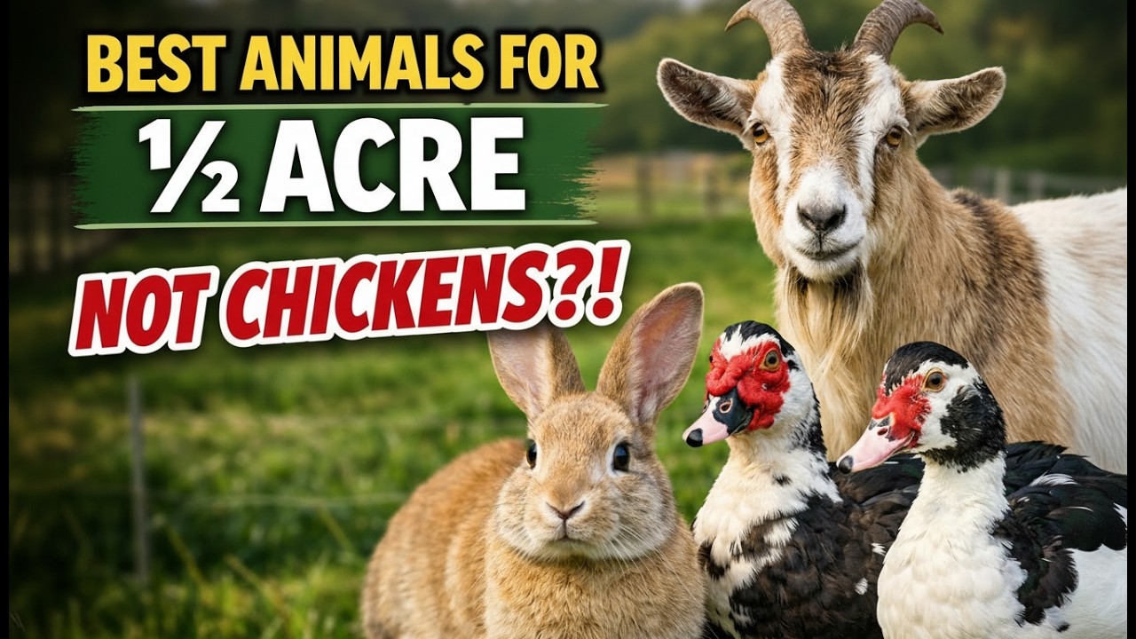 The BEST 3 Animals for 1/2 Acre (90% of Beginners Pick the Wrong Ones)