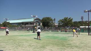 2018IH 男子ソフトテニス　1回戦　安部・長尾（鳥取・米子松蔭）VS 小岩・船渡（岩手・黒沢尻北）