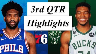 Milwaukee Bucks vs. Philadelphia 76ers Full Highlights 3rd QTR | March 4, 2023 | NBA Season