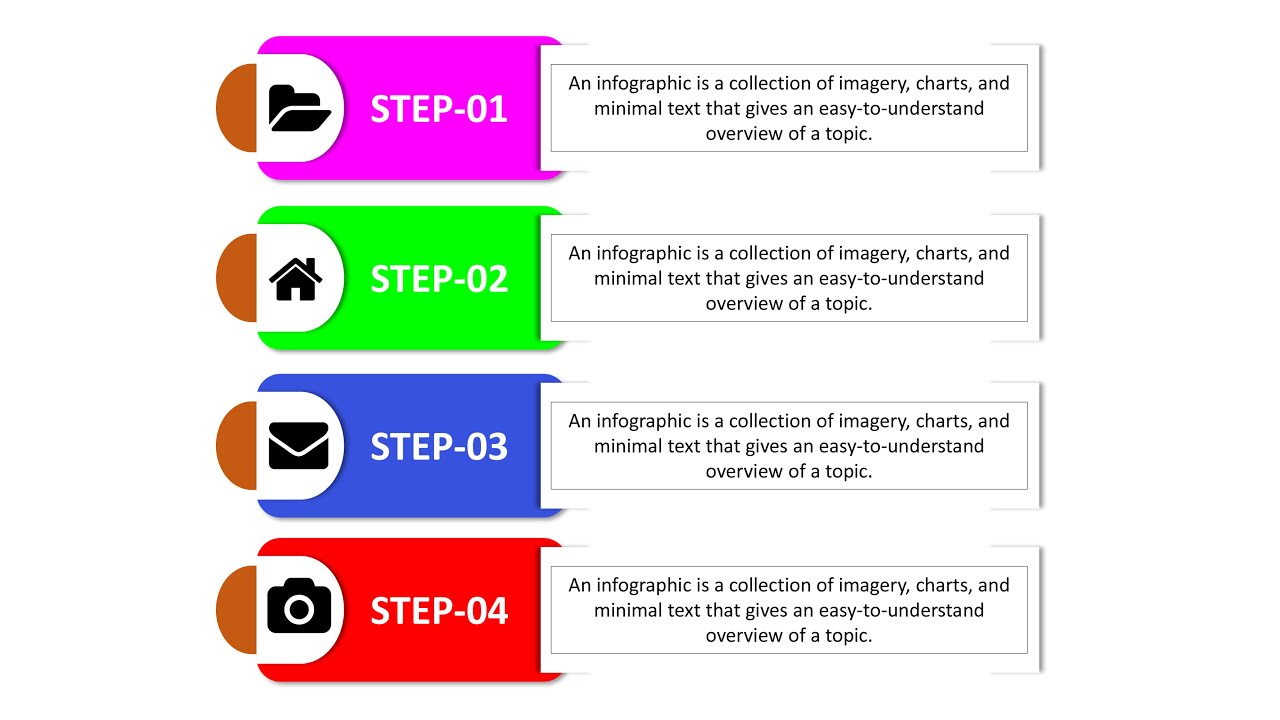 Simple business infographic in PowerPoint - YouTube